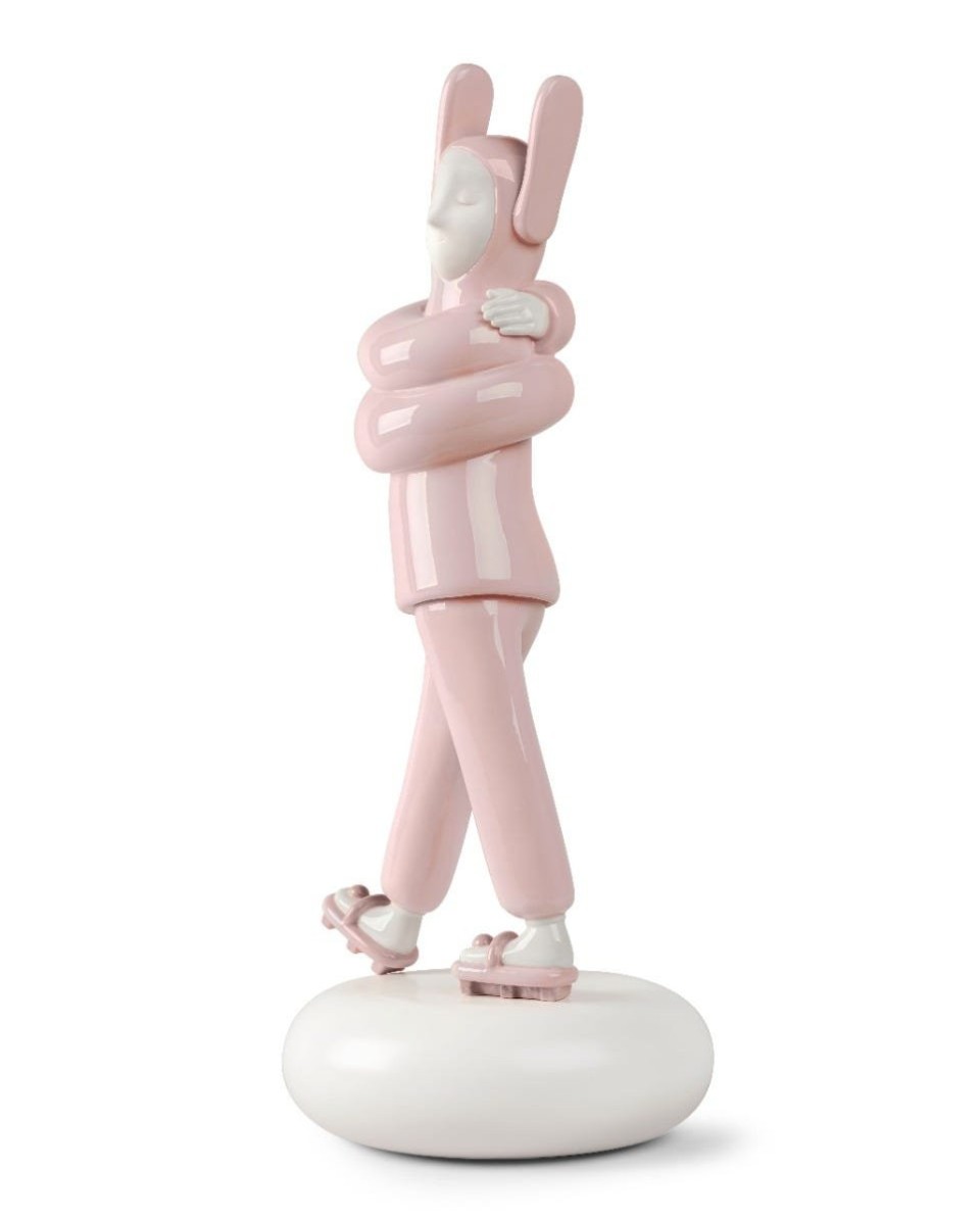 Embraced Pink Sculpture Lladro Porcelain 01009652