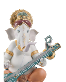 Lladro 01007181 Figurine VEENA GANESHA LIMITED EDITION