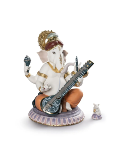 Lladro 01007181 Figurine VEENA GANESHA LIMITED EDITION