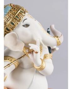 Lladro 01007182 GANESHA MIT BANSURI LIMITIERTE AUFLAGE 010 07182