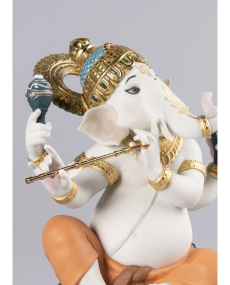 Lladro 01007182 GANESHA MIT BANSURI LIMITIERTE AUFLAGE 010 07182