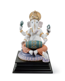 Lladro 01007184 GANESHA AVEC MRIDANGAM SERIE LIMITEE 01007184