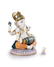 Lladro 01007184 GANESHA CON MRIDANGAM (SERIE LIMITADA) 01007184