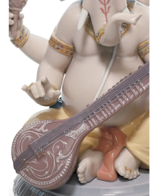 Lladro 01008288 Figurine VEENA GANESHA