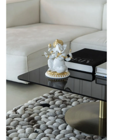 Lladro Porcelain BANSURI GANESHA (GOLDEN RE-DECO) 01009277