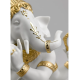 Lladro Porcelain BANSURI GANESHA (GOLDEN RE-DECO) 01009277