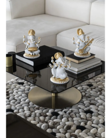 Lladro Porcelain VEENA GANESHA (GOLDEN RE-DECO) 01009276