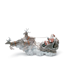 Lladro 01001938 Figurine SANTA'S MIDNIGHT RIDE