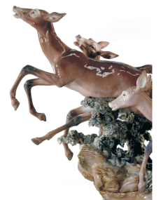 Lladro 01001377 CERFS POURSUIVIS 01001377