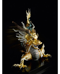 Lladro 01001973 GRAN DRAGÓN (ORO) Porcelana Lladro