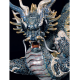 Lladro 01001934 GRAND DRAGON BLEU ET DORE 01001934