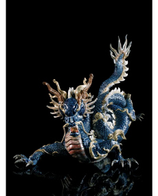 Lladro 01001935 GRAN DRAGON (AZUL ESMALTES) 01001935