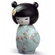 Lladro KOKESHI III TURQUOISE Figurine - TicTacArea