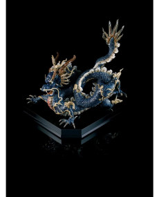 Lladro 01001935 Figurine GREAT DRAGON BLUE ENAMELS