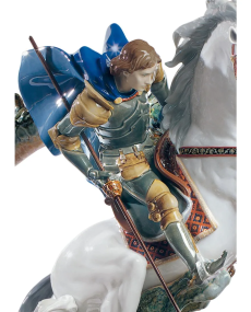 Saint George and the Dragon Lladró Porcelain 01001975