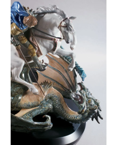 Saint George and the Dragon Lladró Porcelaine 01001975 