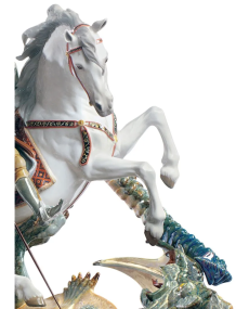 Saint George and the Dragon Lladró Porcelain 01001975