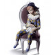 Lladro 1008739 NIÑO ARLEQUIN SENTADO (AZUL / AMARILLO) 1008739