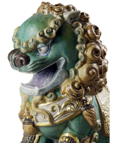 Lladro 1001987 ORIENTAL LION GREEN 1001987