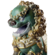 Lladro 1001987 Figurine ORIENTAL LION GREEN