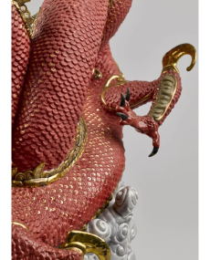 Lladro 01008625 AUSPICIOUS DRAGON (RED) 010.08625