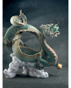 Lladro 01008563 AUSPICIOUS DRAGON (GREEN) 010.08563