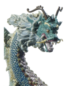 Lladro 01008563 AUSPICIOUS DRAGON (GREEN) 010.08563