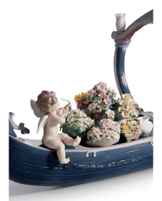 Lladro 01001870 - Фарфор Lladro GONDOLA OF LOVE 010 01870