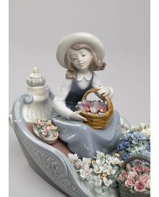 Lladro Porcelana PUESTO DE FLORES FLUVIAL 01009203