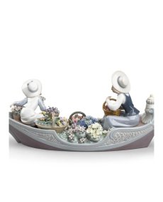 Lladro Porcelana PUESTO DE FLORES FLUVIAL 01009203