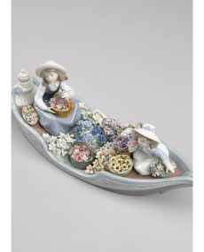 Lladro Porcelana PUESTO DE FLORES FLUVIAL 01009203