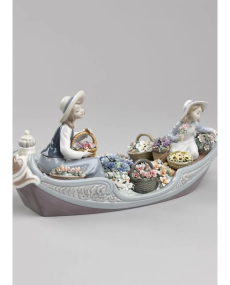 Lladro Porcelana PUESTO DE FLORES FLUVIAL 01009203