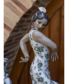 Lladro 01008766 ARTE FLAMENCO (VERDE / VIOLETA) Porcelana Lladro