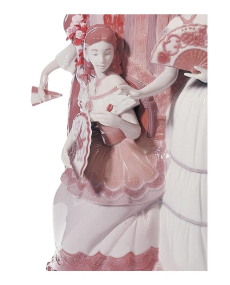 Lladro 01007032 VASE DAMES AU JARDIN ROUGE 01007032