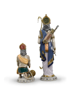 Lladro 1001972 Figurine LAKSHMAN AND HANUMAN