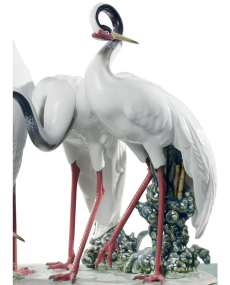 Lladro 1008697 Figurine FLOCK OF CRANES