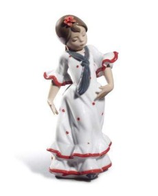 Lladro Bailaorita Rojo - Arte en Porcelana