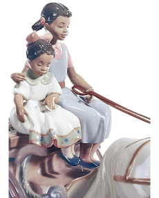 Lladro 01001784 Figurine FLOWER WAGON