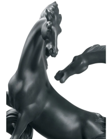 Lladro 01008618 GROUPE TROIS CHEVAUX NOIR 01008618