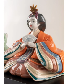 Hina Dolls (green & orange) Lladró Porcelain 01009474