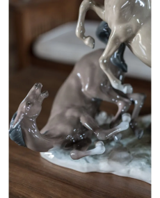 Lladro 01008619 HORSES' GROUP Porcelain Lladro