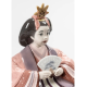 Hina Dolls (violet) Lladro Porcelain 01009410