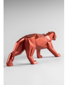 Panter (rouge métallique) Lladró Porcelaine 01008750  