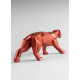 Panter (rouge métallique) Lladró Porcelaine 01008750  