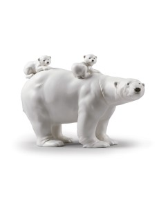 Mummy bear and babies Lladró Porcelaine 01009290 