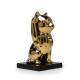 Maneki Neko Figurine. Golden Luster Lladró Porcelaine 01009305  