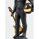 Walking on the moon (black-gold) Lladró Porcelain 01009409