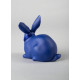 Attentive bunny (blue-gold) Lladró Porcelain 01009448