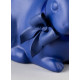 Attentive bunny (blue-gold) Lladró Porcelain 01009448