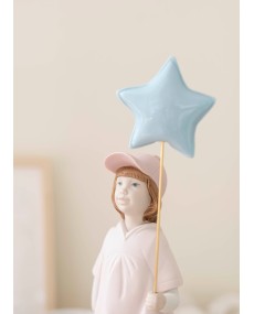 Follow your Star Girl Figurine Lladró Porcelain 01009449